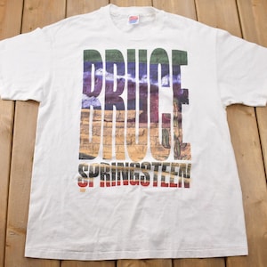 Camiseta vintage de la gira mundial de Bruce Springsteen de 1992 / Camiseta de la banda / Costura simple / Fabricada en EE. UU. / Promoción musical / Vintage premium / Años 90