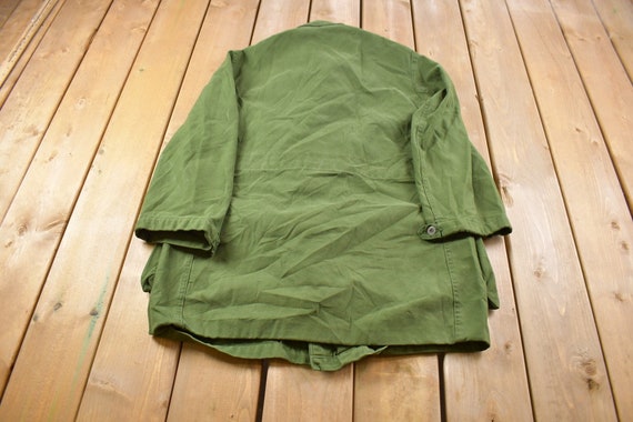 Vintage 1960's Military Button Up Jacket / US Arm… - image 2