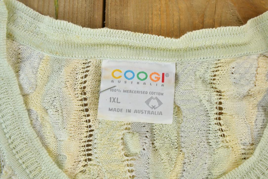 Vintage 1990s Coogi 3D Knit Short Sleeve Crewneck Sweater Made in