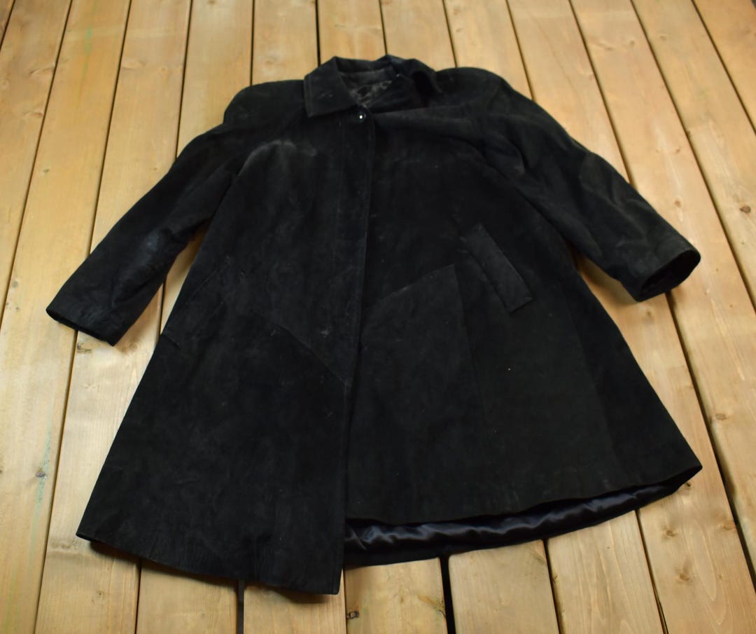 1990S Suede leather coat main image 0