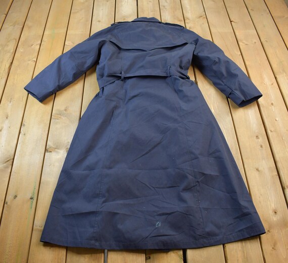 air force dress blues trench coat US Air Force Dress Service Jacket Coat Military USAF Size 38-S Blue Vintage