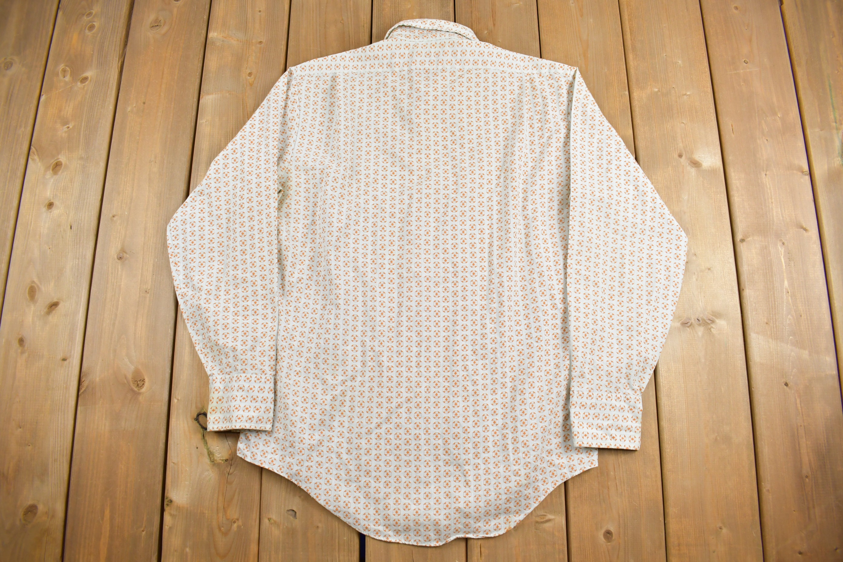 Vintage 1970s Jonathan Hill Design Button up Shirt / 1970s