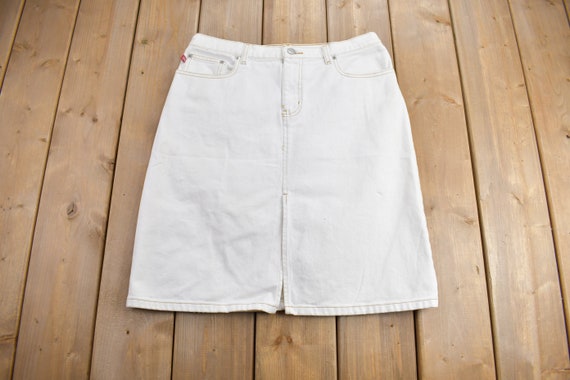 Vintage 1990s Polo Jeans Ralph Lauren Denim Skirt… - image 2