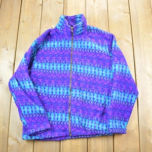 Vintage 1990s Nevada Ski Fashion Fleece Sweater / Outdoorsman / 90s Sweater / Streetwear / Hiking / Fleece Zip up