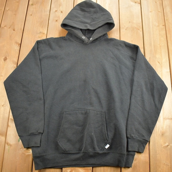 Mens Vintage Black Hoodie Etsy