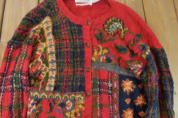 Vintage 1990s Robert Scott Patchwork Embroidered … - image 3