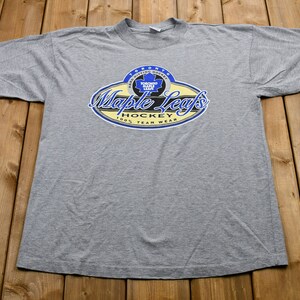 Vintage 1990s Toronto Maple Leafs T-Shirt / NHL / Hard Hitting Hockey / 90s Streetwear / Athleisure / Sportswear