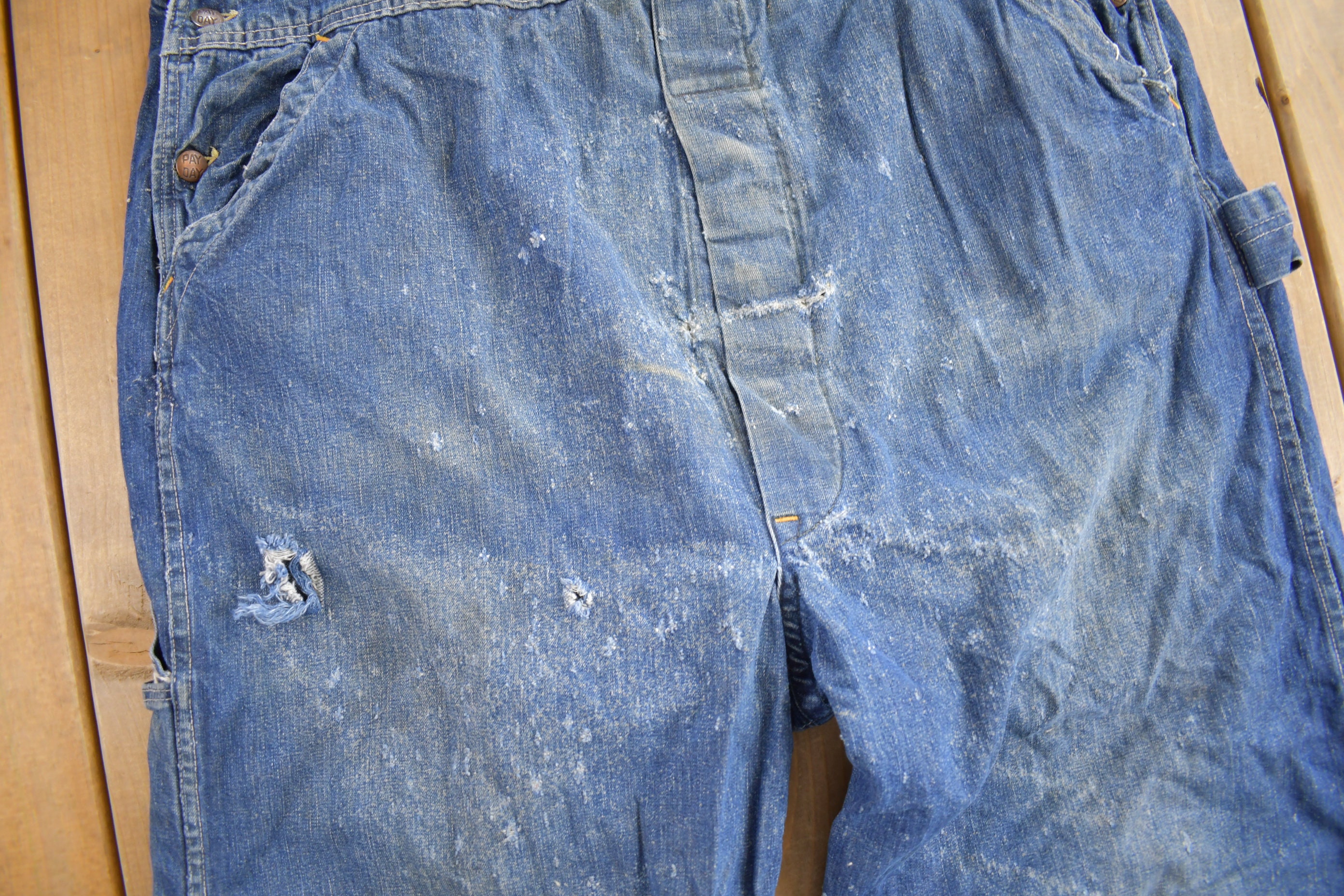 Vintage 1940s Pay Day JC Penney Denim Overalls / Vintage Overalls