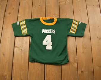 1990s Kinder Green Bay Packers NFL Grafik T-Shirt / Made In USA / Football / Vintage Sport / NFL 90s Streetwear / Sportbekleidung