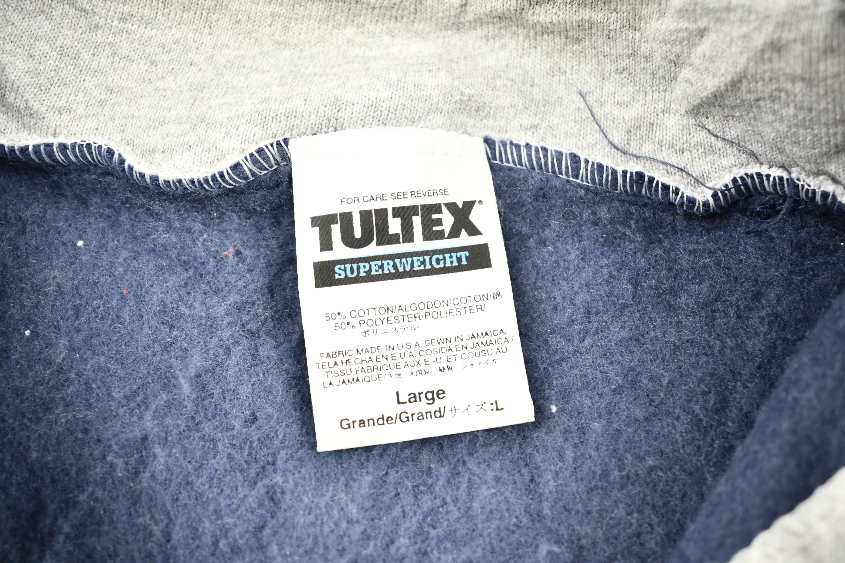 Vintage 1990s Tultex Super Weight Blank Quarter Zip Sweatshirt