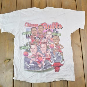 Vintage 1995 1996 Chicago Bulls NBA Graphic T-Shirt / NBA Basketball / 90s Streetwear / Sportswear / Bulls Tee