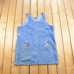 Vintage 1990s Mickey Unlimited Denim Jean Overalls Size 22x24 / Vintage Overalls / Streetwear / Vintage Workwear