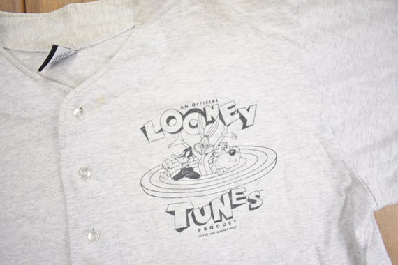 Vintage 1993 Looney Tunes Baseball Jersey Shirt /… - image 4