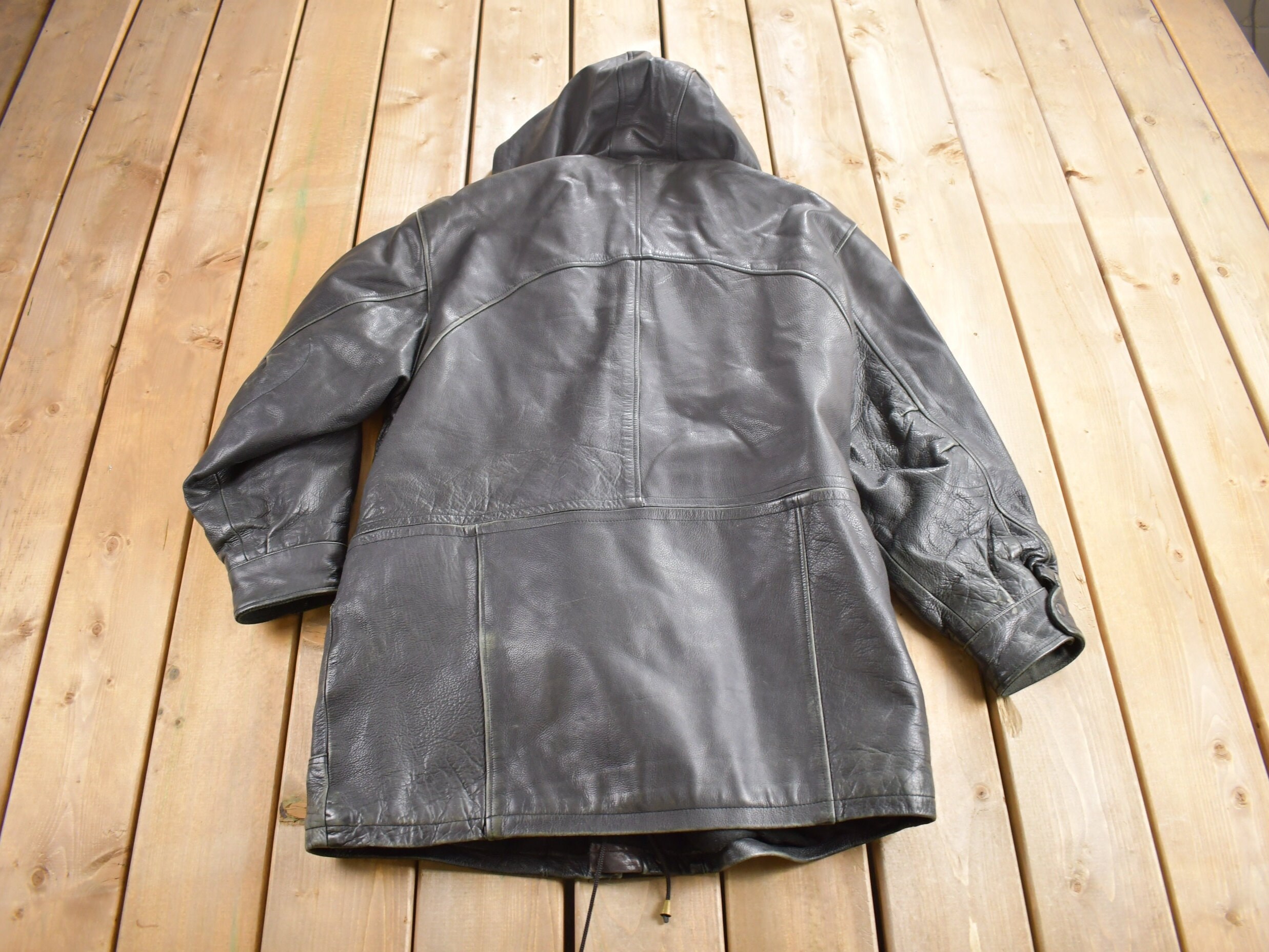 Vintage 1990s Leather Limited Heavy Weight Leather Jacket 
