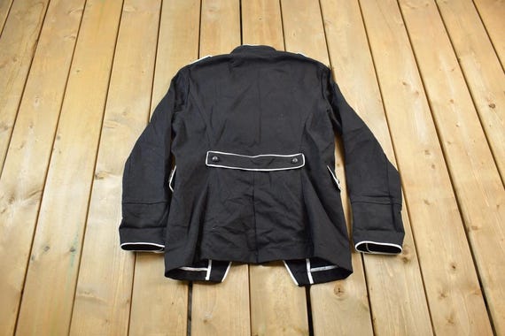 Vintage 2000s Tripp NYC Gothic Admiral Style Zipper Jacket / Biker