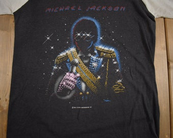 Vintage 1984 Michael Jackson Victory Tour T-shirt / Raglan / Band