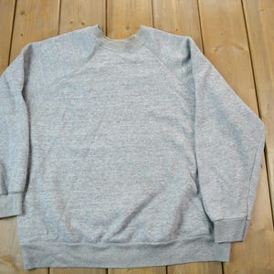Vintage 1990s Blank Grey Crewneck Sweatshirt