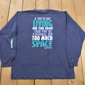 Vintage 1990s No Fear Long Sleeve Graphic T Shirt / Vintage T Shirt / Streetwear / Graphic Tee / Single Stitch / Made In USA