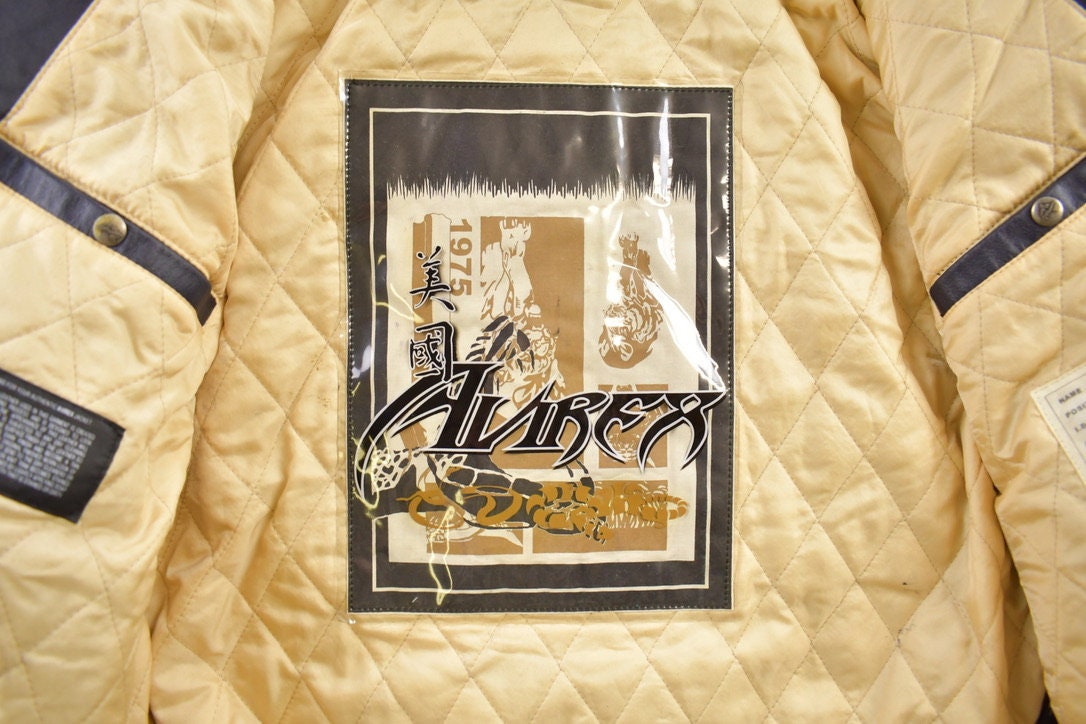Vintage Y2K Avirex Leather Varsity Jacket / Avirex Jacket Vintage Y2K Avirex Leather Varsity Jacket / Avirex Jacket