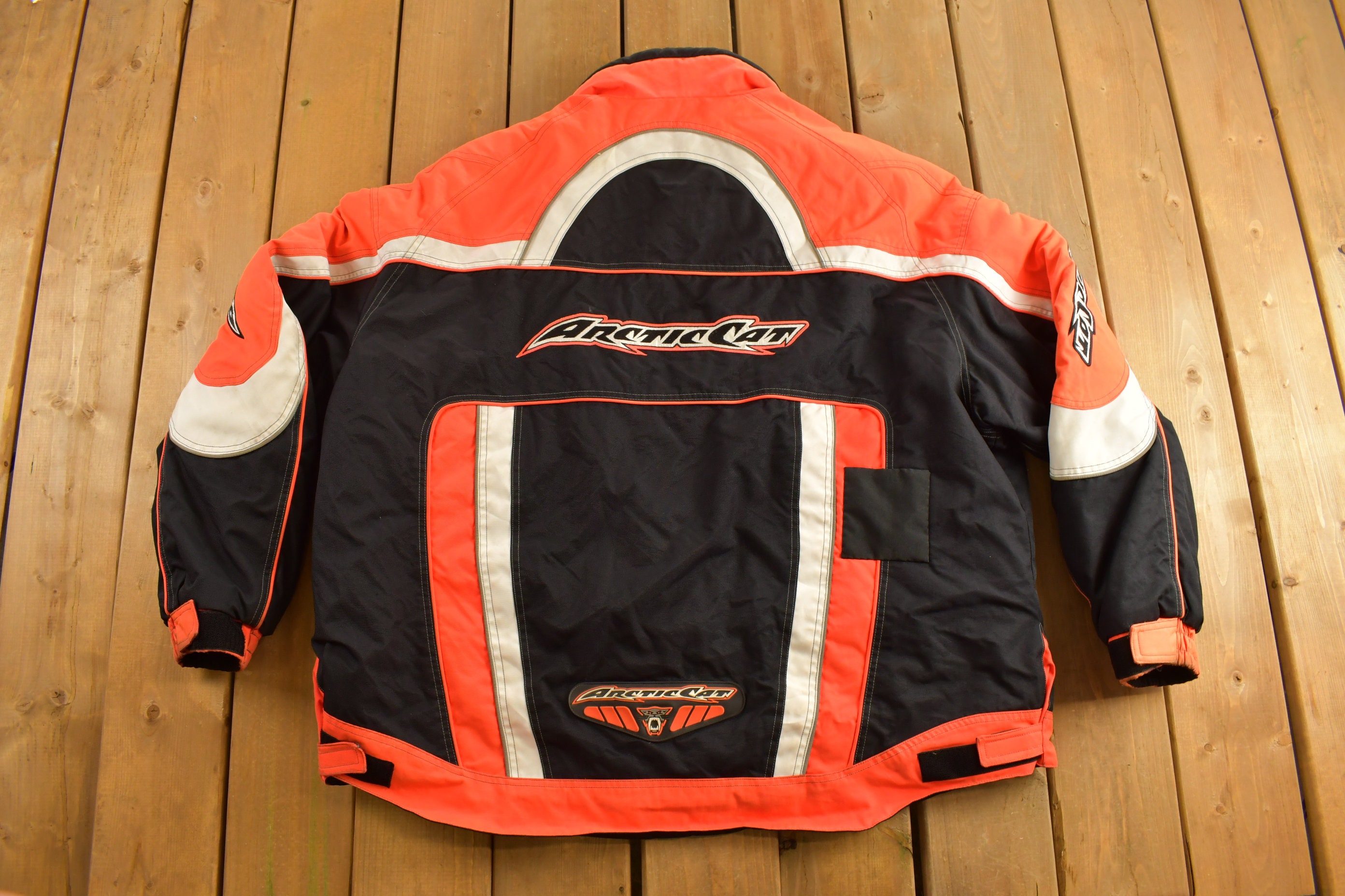ARCTIC CAT 90s 古着 バイカラーブルゾン レーシングジャケット ARCTIC CAT 90s 古着 バイカラーブルゾン レーシングジャケット
