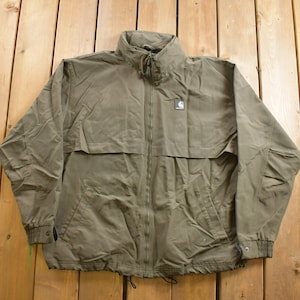 Vintage 1990&#39;s Carhartt Coat / Workwear / Streetwear / 90s / Lined Jacket / Distressed Carhartt / 90s