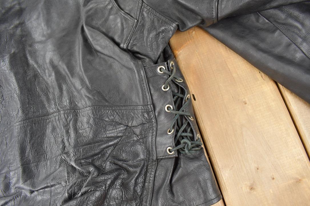 90's Leather Jacket, Retro Brown Leather Jacket, Vintage
