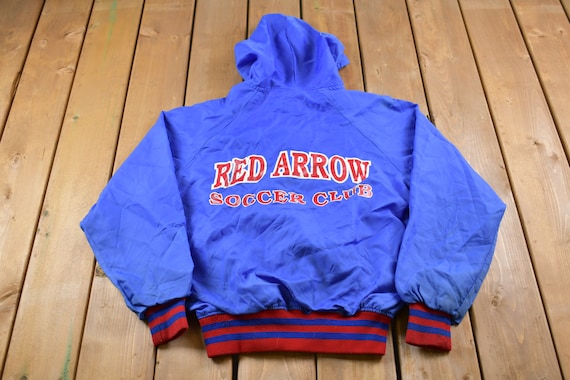 Vintage 1980s Red Arrow Soccer Club Half Zip Wind… - image 1
