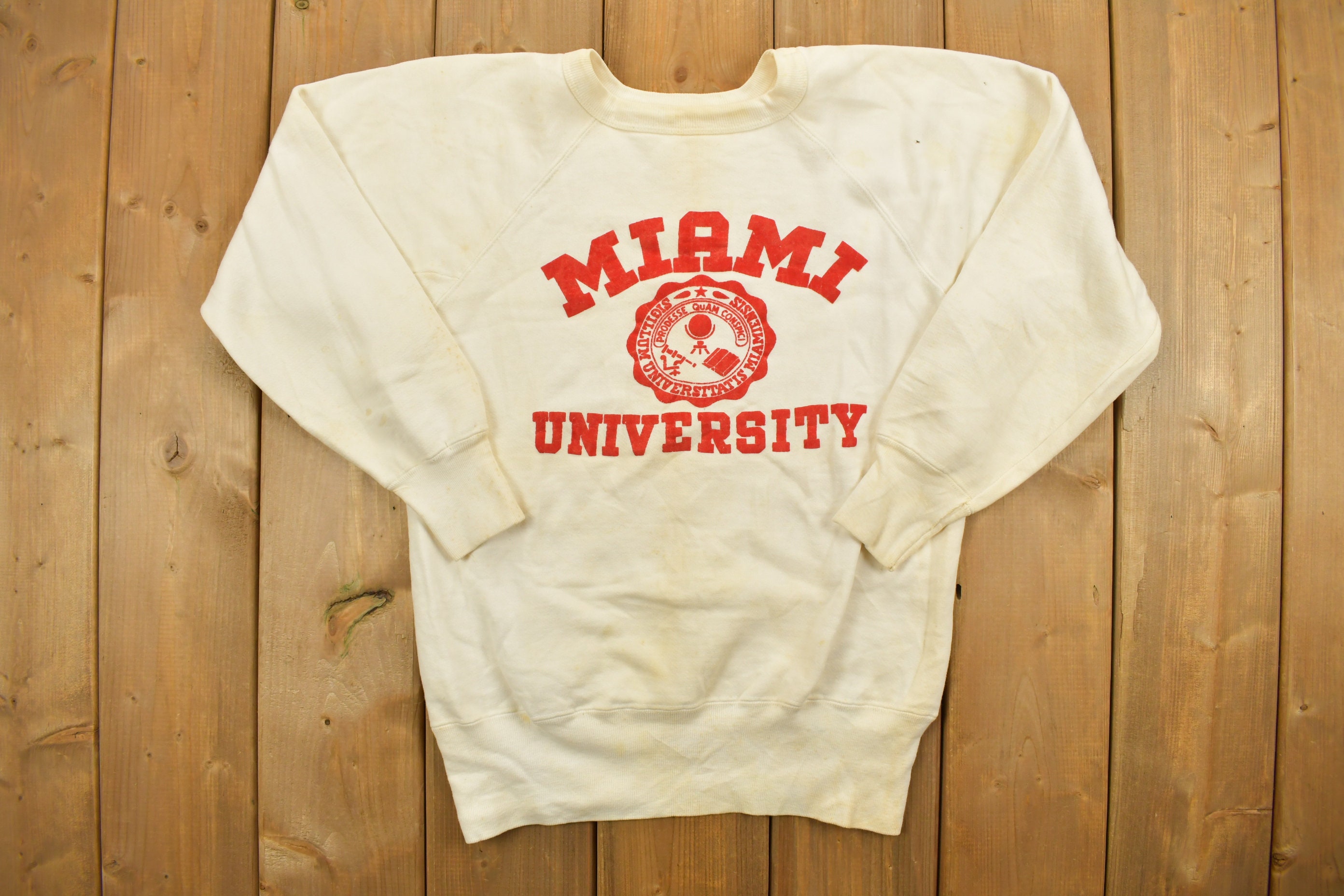 トップス vintage 50s UNIV. OF MIAMI college sweat vintage 50s UNIV. OF MIAMI college sweat（Vintage NCAA Miami