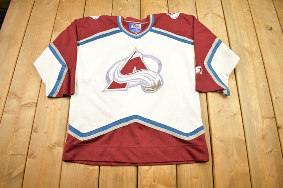 90s Colorado Avalanche Starter Hockey Jersey Large - 5 Star Vintage