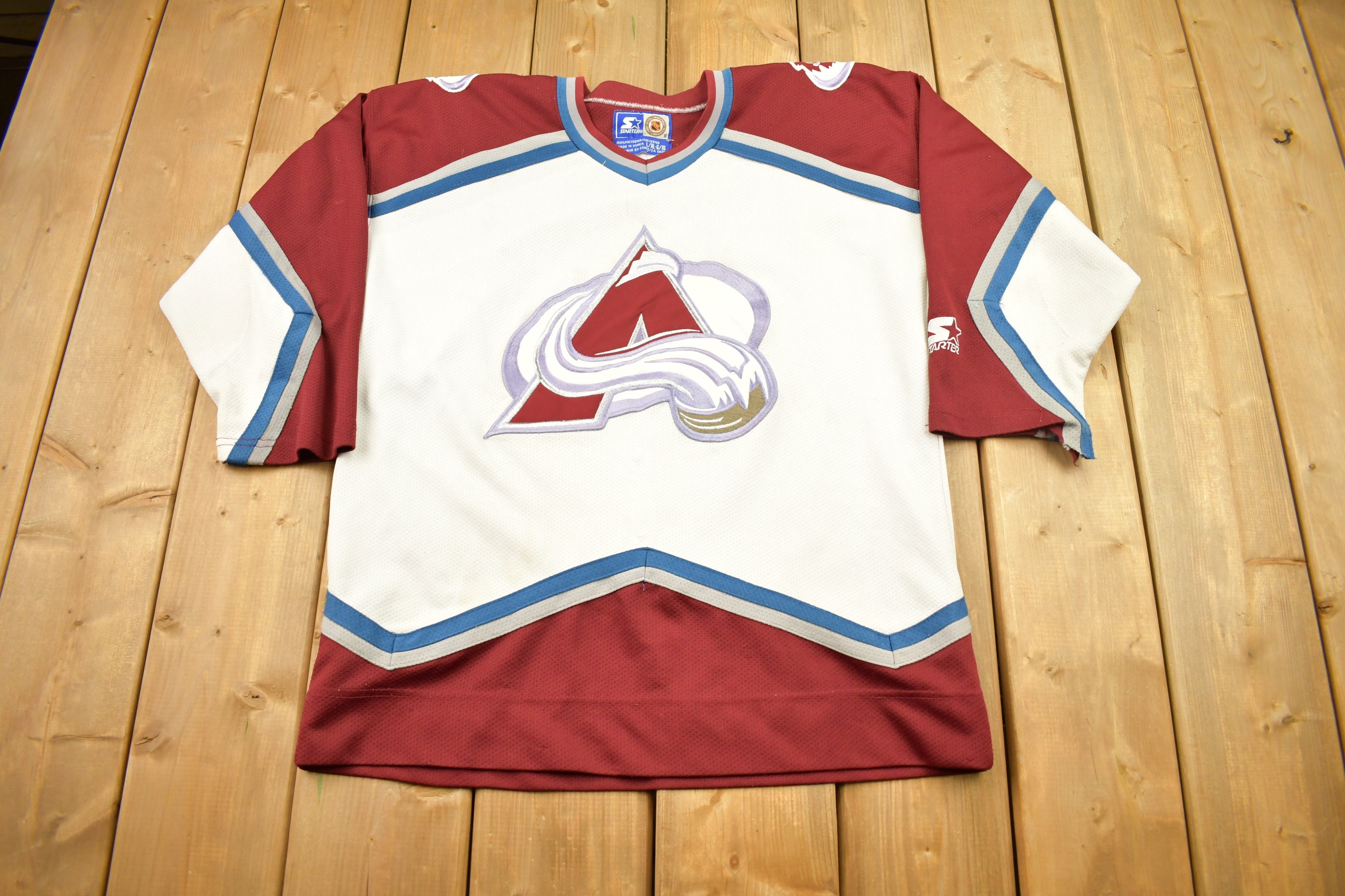 Vintage Colorado Avalanche NHL Hockey Jersey Starter 90's Vtg Avs 2022  Champions