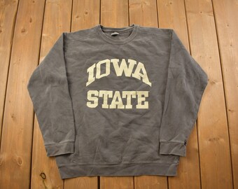 Vintage 1990s Iowa State University Collegiate Crewneck / Vintage NCAA / NCAA Sweatshirt / Sportswear / Americana