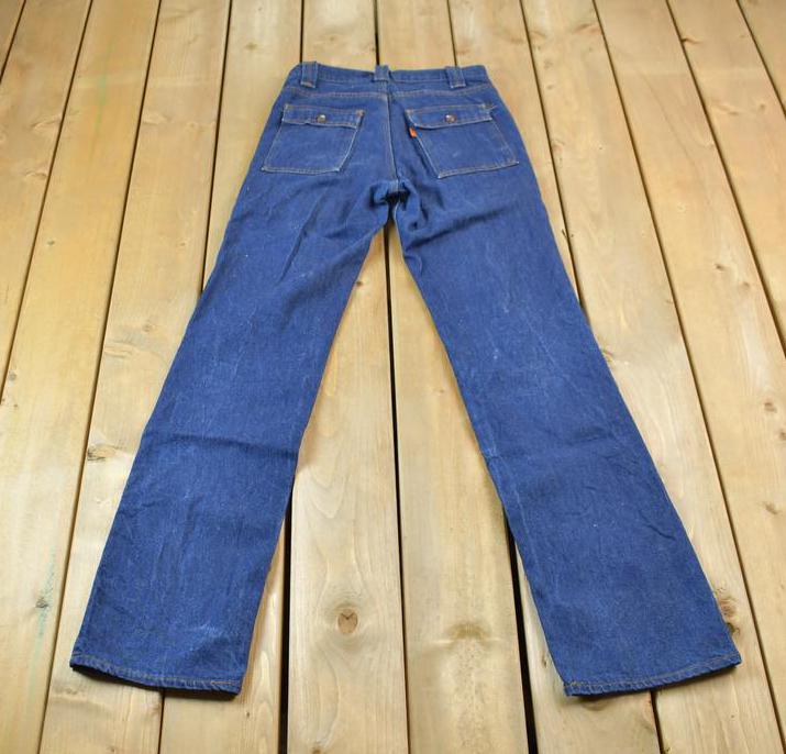 70’s Levi’s DENIM BUSH PANTS Vintage 1970s Levi's Bush Jeans Orange Tab 516 Denim Size 30 X 34