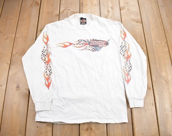 Vintage Harley Davidson Joe Carson Long Sleeve T Shirt Tee Made