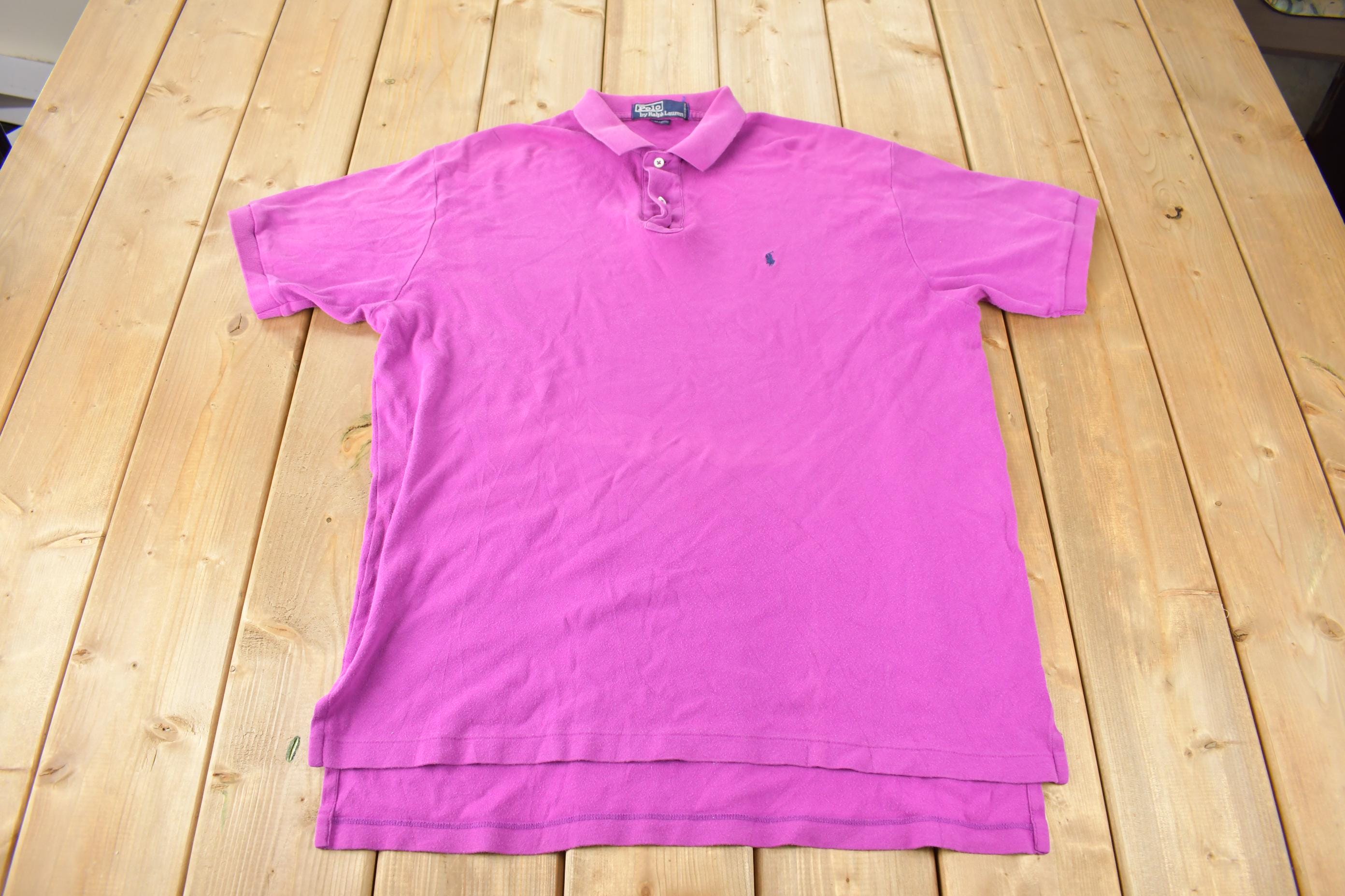 Vintage 1990s Polo by Ralph Lauren Small Pony Pink Polo Shirt - Etsy
