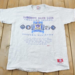 Vintage 1992 Toronto Blue Jays MLB World Champions T Shirt / Made In USA / 90s / Vintage Toronto / Single Stitch / Embroidered