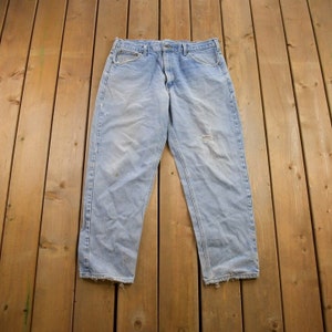 Vintage 1990s Carhartt Work Pants Size 38x30 / 90s Carpenter Pants / Made In USA / Distressed Carhartt / Vintage Workwear
