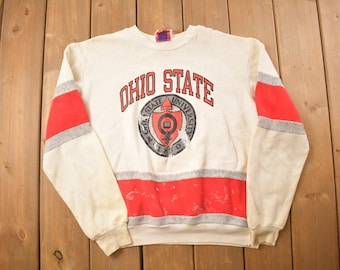 Vintage 1990s Ohio State University Collegiate Crewneck / School Spirit / NCAA Sweatshirt / Sportswear / Americana / Made In USA