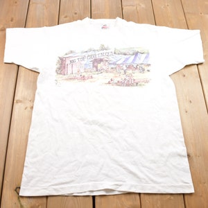 Vintage 1990s Lake Superior Graphic T Shirt / Stained / Vintage T Shirt / Streetwear / Rare Vintage / Made In USA
