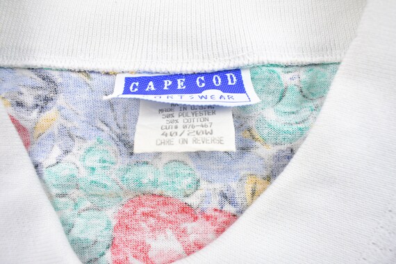 Vintage 1990s Caoe Cod All Over Floral Print Coll… - image 3
