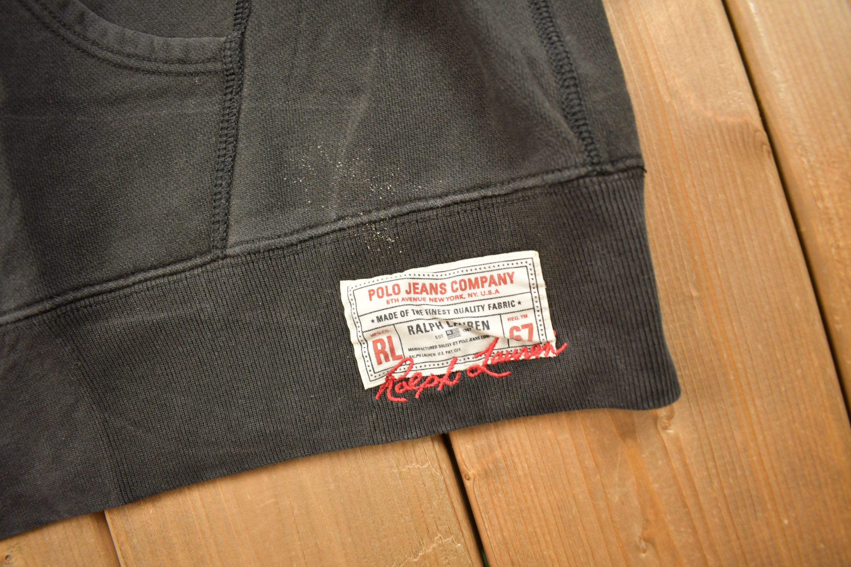 トップス 1990s POLO RALPH LAUREN DENIM SWEAT POLO Vintage Polo Ralph Lauren Denim Shirt Small 1990s Polo Ralph