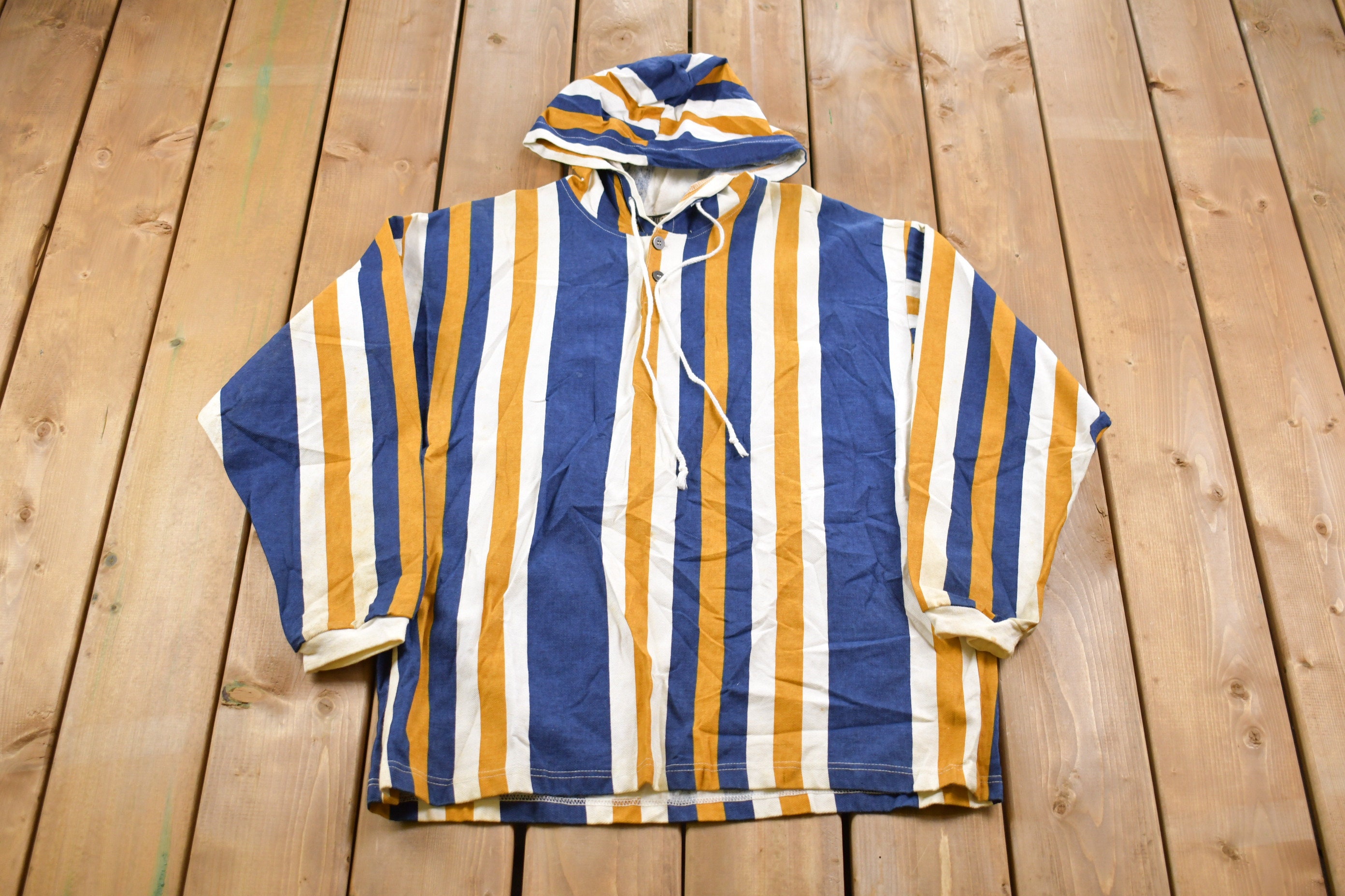 Striped 90s Hoodie - Etsy