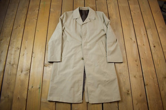 Vintage 1990s C&A Made in England Single Breasted Trench Coat