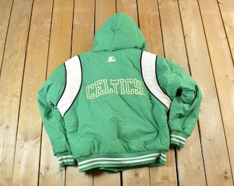 Vintage 1990s Starter Boston Celtics Full Zip NBA Basketball Jacket