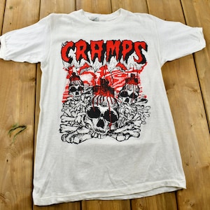 Vintage 1981 Cramps Rockin&#39; Bones Tour T-shirt / Band Tee / Einstich / Made in USA / 90er Jahre T-shirt / Brockum / Premium Vintage