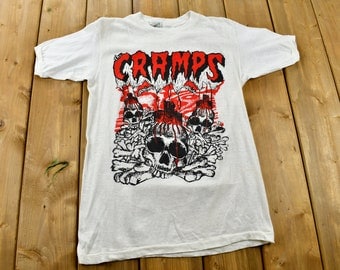 Vintage 1981 Cramps Rockin' Bones  Tour T-shirt / Band Tee / Single Stitch / Made in USA / 90s T-shirt / Brockum / Premium Vintage