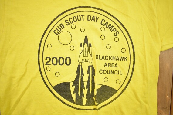 Vintage 2000 Cub Scout Camps Graphic T Shirt / Vi… - image 3