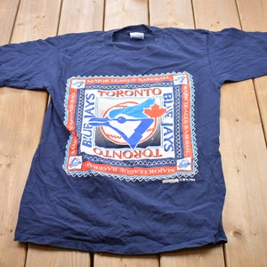 Vintage 1993 Toronto Blue Jays MLB Graphic T-Shirt  Streetwear / Retro Style / Single Stitch / Made In Canada