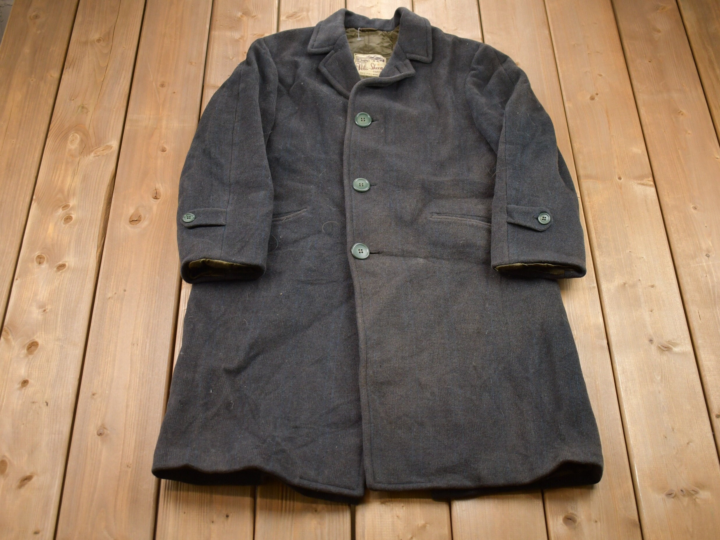 100 ％品質保証 Vintage 1950s Vela Sheen 100% Wool Jacket / Wool Jacket ジャケット・アウター