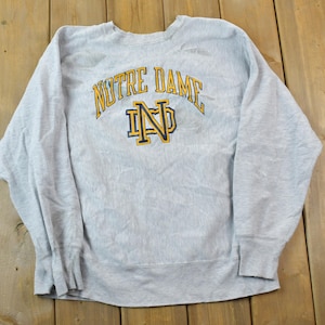 Vintage 1990s Champion Reverse Weave Warm Up Notre Dame Sweatshirt / Vintage Champion / Vintage Pullover / Streetwear