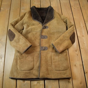 Vintage 1980s Skin Deep Shearling Jacket Made in New Zealand